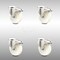 Service Caster 4 Inch 316SS Nylon Wheel Swivel Bolt Hole Caster Set with Lock Brake SCC SCC-SS316BHTTL20S414-NYS-4 - alternate 1